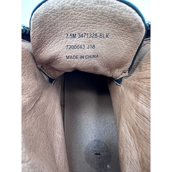 Frye Leather High‎ Top Zip Sneakers Black Platform Casual Shoes - Picture 8 of 8